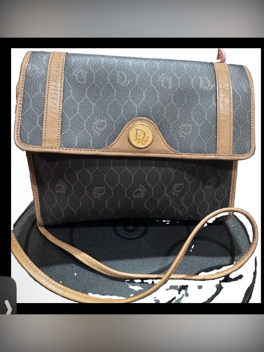 Christian Dior Honeycomb Shoulder Bag/clutch COA